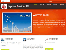 Tablet Screenshot of jayshreechemicals.com